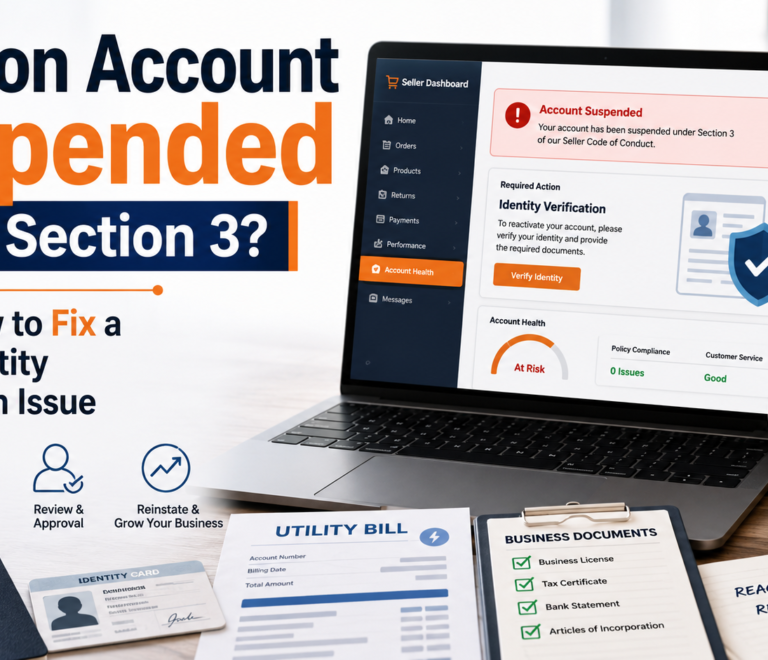 Amazon Account Suspended Under Section 3