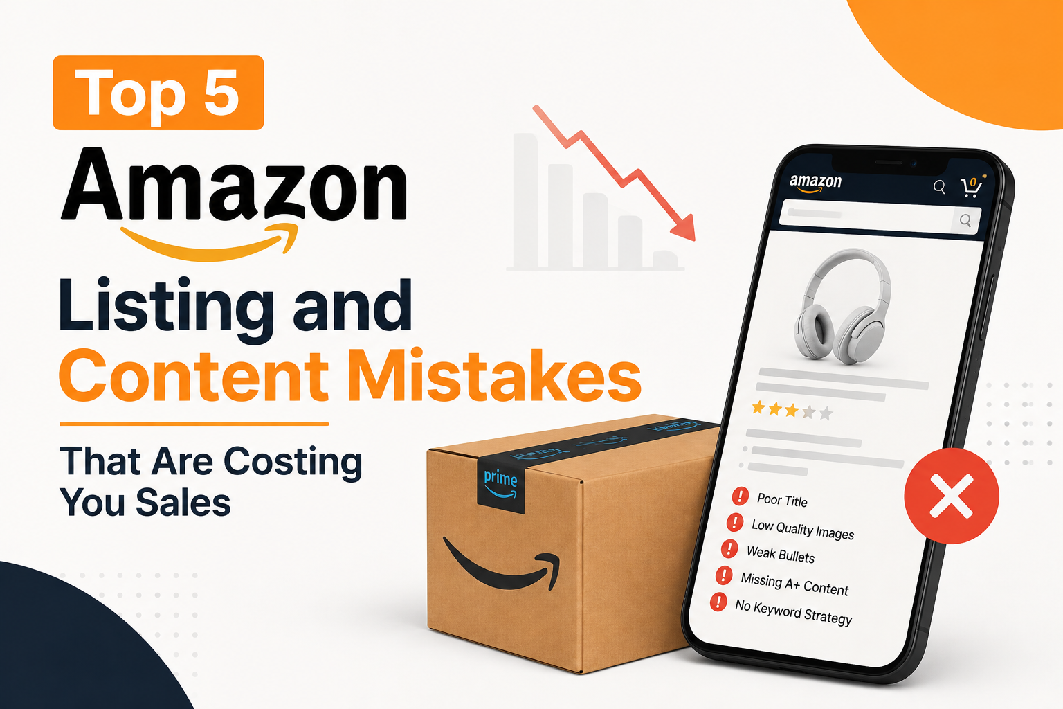 Amazon Listing and content mistakes